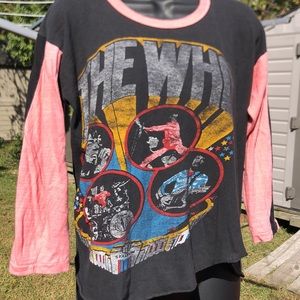 Vintage Who 1982 World Tour concert tshirt Rare!